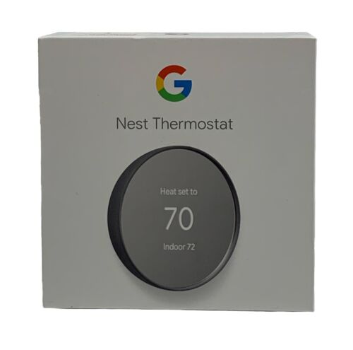 Google Nest Smart Thermostat Charcoal for Home Programmable GA02081-US - USED