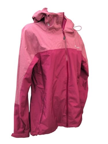 Columbia Womens Valley Elite Stretch Rain Waterproof Omni-Tech Hooded Zip Jacket