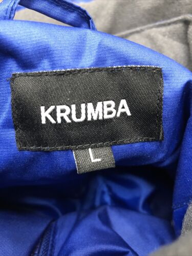 Krumba Mens Hooded Sportswear Ski Jacket Large Coat Waterproof with Pockets Blue