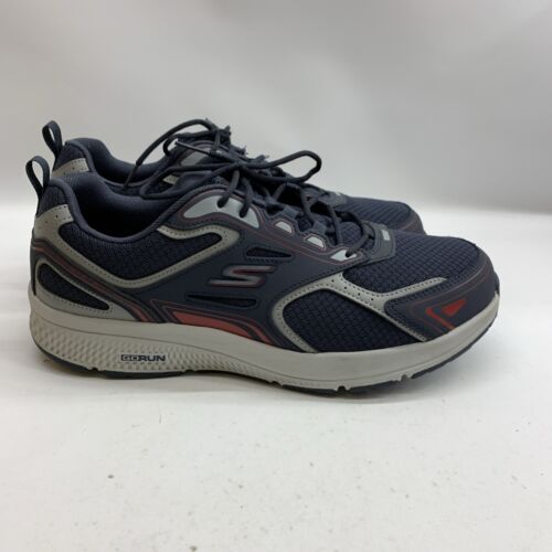 Skechers Go Run Consistent Men Shoes Size 10 Navy/Red Air Cooled Lace-up Sneaker