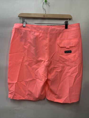 Hurley Mens Phantom One and Only Board Shorts Pink OAO Solid MBS0010260 Size 32"