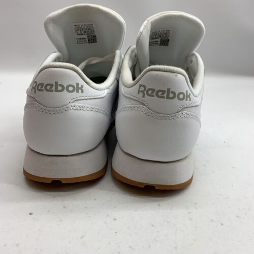 Reebok Women Classic Leather Running Course Shoes White Size 7.5 Lace-up Classic