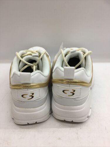 Skechers Womens Concept 3 112002 White/Gold Shoes Size 6 Outdoor Sneaker Lace-up