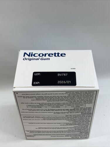 Sealed Nicorette Gum Original 4mg 170 Piece Nicotine Polacrilex Gum Stop Smoking