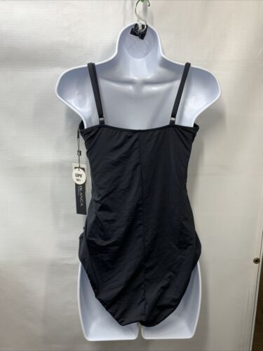 La Blanca Island Goddess Lingerie Women Size 14 Black One Piece Swimsuit LB0IG24