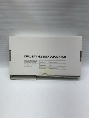 2 Bay Docking Station SSD Duplicator M.2 SATA Clone Docking Station Support Disk