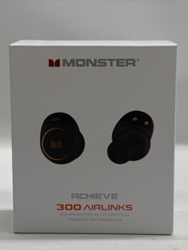 Monster Wireless Earbuds Achieve 300 AirLinks Bluetooth Headphones Touch Control