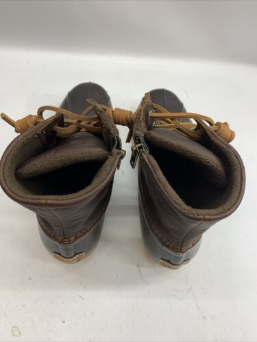 Women's Sperry Top-Sider Saltwater Duck Ankle Boots in Brown STS91176 Size 8