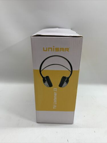 Unisar TV Listener J3 TV920 Headband Rechargeable Wireless Headphones - Black