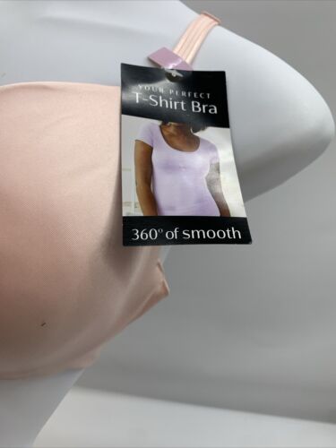 Bali Womens One Smooth U Smoothing & Concealing T-shirt Bra DF3W11 Size 34D Pink