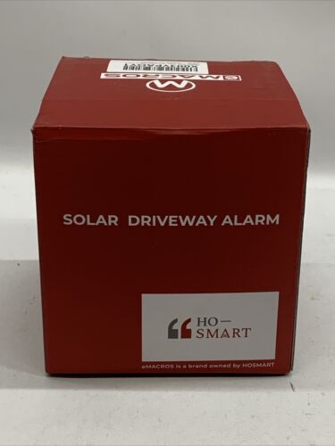 Emacros 1/2 Mile Long Range Solar Wireless Driveway Alarm Outdoor Weather Resist