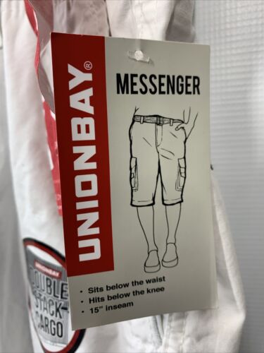 Unionbay Men's Cordova Belted Messenger Cargo Short Reg and Big and Tall Size 42