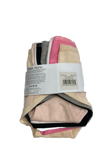 Calvin Klein Girls Modern Hipster Panties Multicolor Medium Underwear - 7 Pack