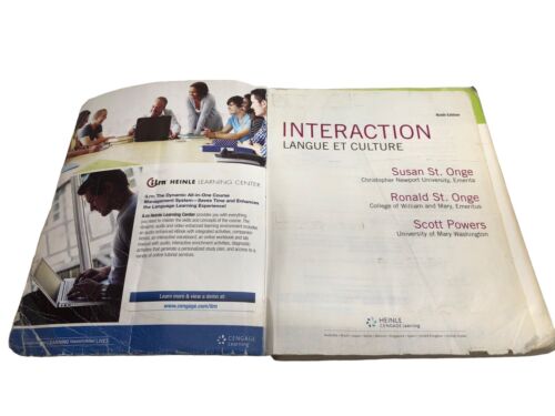 Interaction: Langue Et Culture (Book Only) 9th Edition by Susan St. Onge