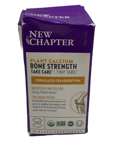 New Chapter Plant Calcium Bone Strength Take Care, 240 Vegetarian Tiny Tablets