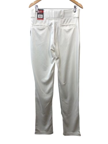 Rawlings Adult White Baseball Stretch Relaxed Long Pants LNCHSR-W-89 Size Medium