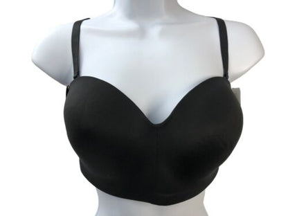 Wacoal 854372 Staying Power Wire Free Strapless Bra 38C  Soft Foam Cups Black