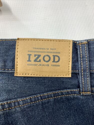 Izod Men's Relaxed Fit Jeans Comfort Stretch 5 pockets IB38JN63 Long Pants 46x32