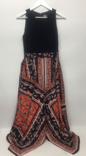 Vince Camuto Handkerchief PUM Persimmon Dress Size 10 Sleeveless V-Neck