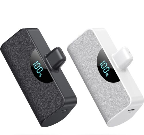 2 Pack Mini Portable Charger for iPhone 5200mAh, 20W PD Fast Charging Power Bank