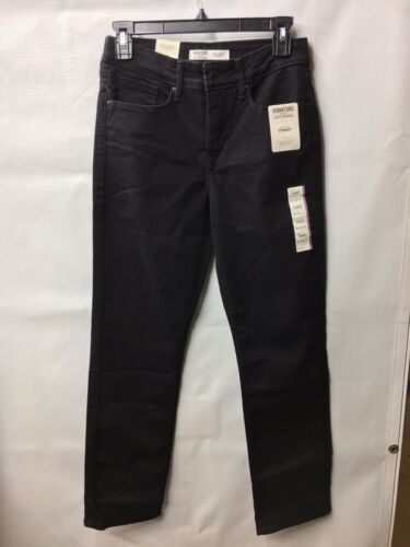 Levi Strauss Women's Shaping Straight Jeans Pants Night Sky Size 4 with Pocket