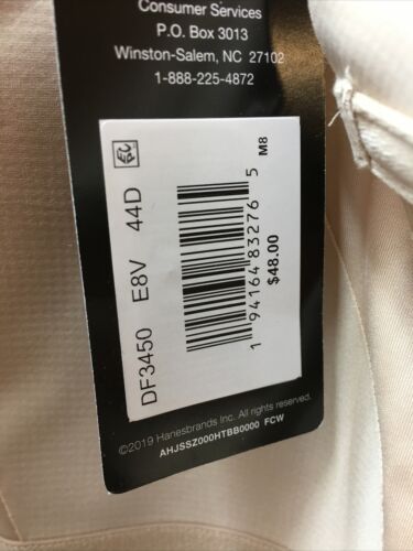 Bali One Smooth Underwire Bra U Posture Boost 44D EverSmooth Back DF3450 Beige