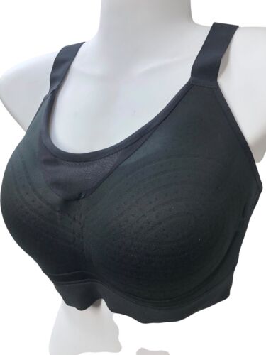 Under Armour Womens Black Infinity High Support Sports Bra Racerback Run Large