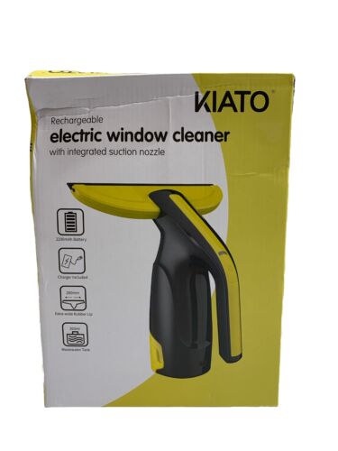 Kiato Rechargeable 3-in-1 Cordless Electric Window Cleaner Squeegee Spray Vacuum