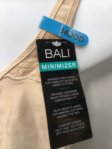 Bali Women's Passion Comfort Seamless Minimizer Underwire Bra Beige Size 34DDD