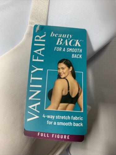 Vanity Fair 76380 Beauty Back Full Figure Underwire Bra Size 36C 4-way Stretch