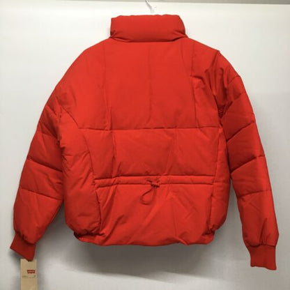 LEVIS Down Water Repellent Puffer Brick Red Jacket Coat NEW Womens Size M