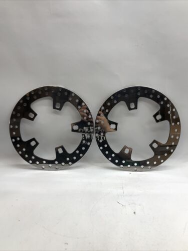 Polished Stainless Enforcer Front Brake 11.8 Rotor Set NO Hardware 14-Up Harley