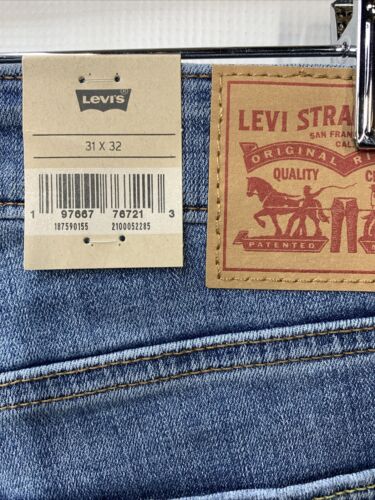 Womens Levi Strauss 725 Jeans Size 31 Blue Solid Denim High Rise Bootcut Pants