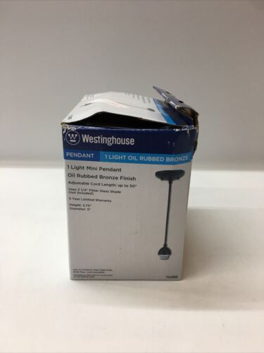 Westinghouse Lighting 7028500 Single-Light Mini-Pendant Kit Oil-Rubbed  Lot Of 3