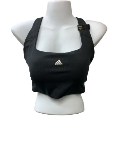 Adidas Women's Powerimpact Training Medium-support, Black/White Bra Size XL DD