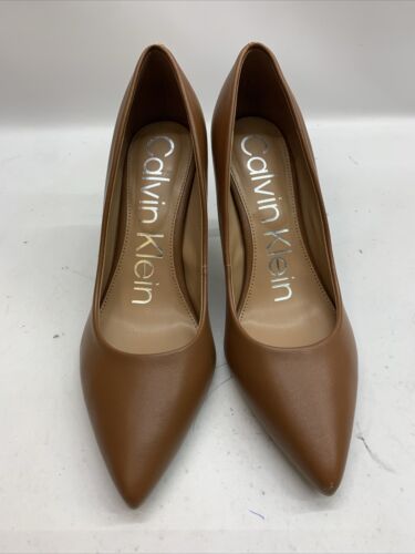 Calvin Klein Womens Brown High Heel pumps Stiletto Dress Formal Shoes Size 7M