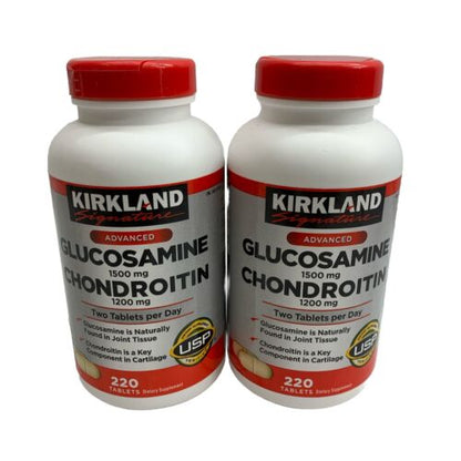 Kirkland Signature: Advanced Glucosamine Chondroitin 220 Tabs Supplement - LOT 2