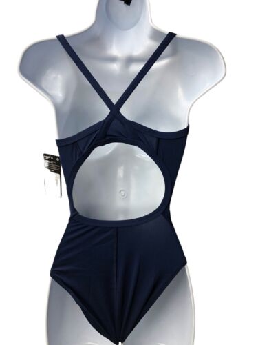 Speedo Solid Endurance + Flyback Training Swimsuit A577812927 Nautical Navy 28