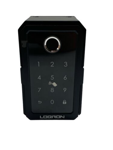 LOQRON Smart Key Lock Box, Wireless Smart Lockbox for House Key Electronic Black