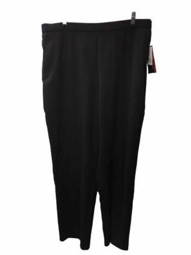 Briggs New York Women's Pull On Dress Long Pant Black 18 Pull On Straight-leg