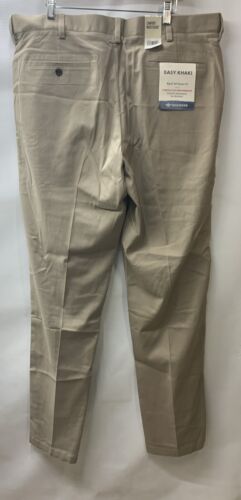 Mens Dockers Easy Khaki Classic Fit Stretch Flat Front Long Pants Size 40x36 Tan