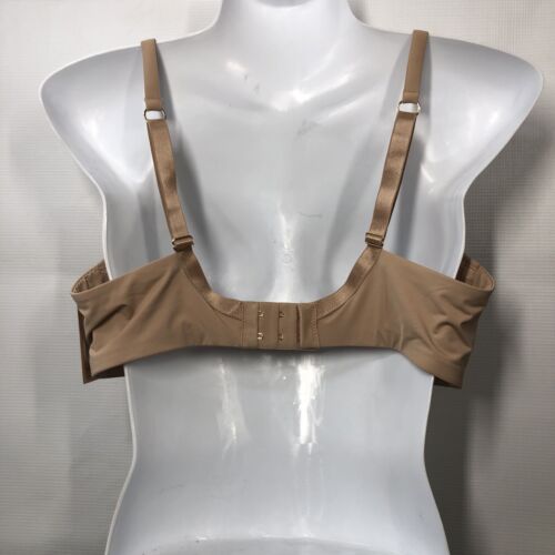 Thirdlove 24/7 Classic Uplift Plunge Bra Taupe Nude Mesh Opaque Underwired 36D