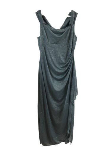 Alex Evenings Women's Long Cold Shoulder Dress Petite and Regular Sizes 16