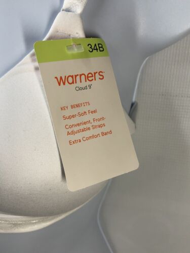 Warners Cloud 9 Wire-Free Contour T-shirt Bra 01269-101 Lightly-lined Size 34B