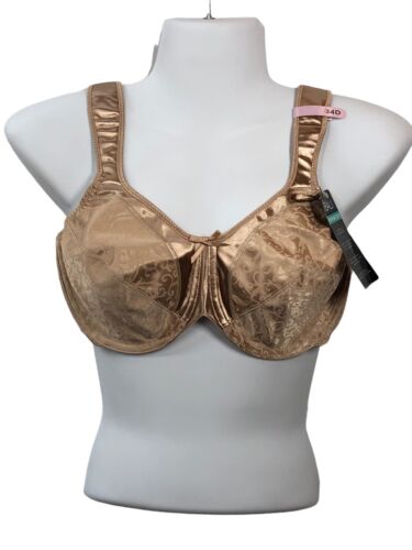 Bali Women's Satin Tracings Underwire Minimizer Bra DF3562 Opque Satin Size 34D