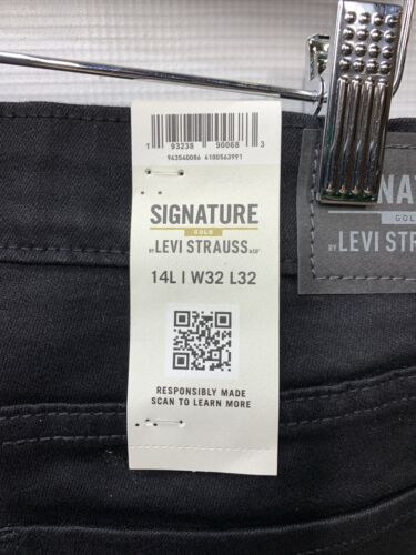 Signature by Levi Strauss & Co. Gold Label Women's Midrise Skinny Jeans 14 Black