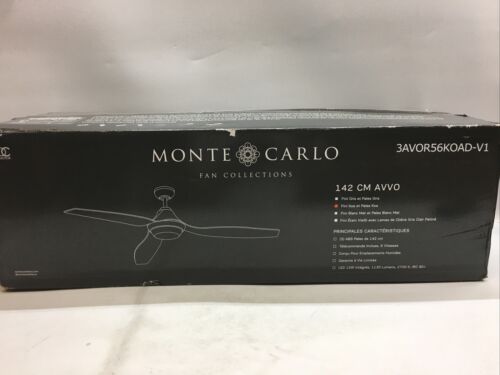 Monte Carlo Fans 56``Ceiling Fan 3 Blade Ceiling Fan with Handheld Control