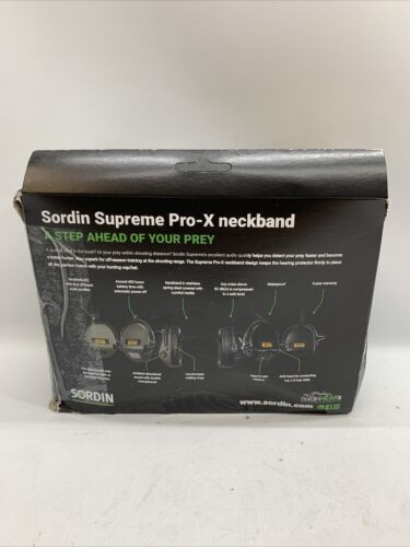 Sordin Supreme Pro-X Hearing Protection Headset - Fabric Headband for Hunting