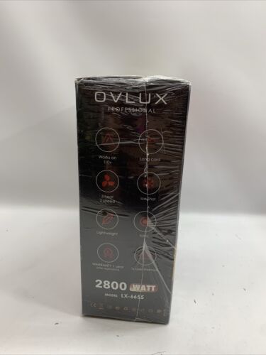 Ovlux Professional Hair Dryer 2800 Watt Drying/Styling Lightweight Powerful Red