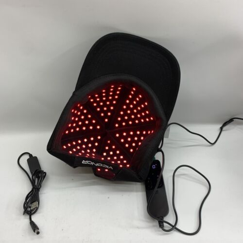 Viconor Red Light Therapy Hat Cap-Care Wavelength for Brain and Hair - BLACK